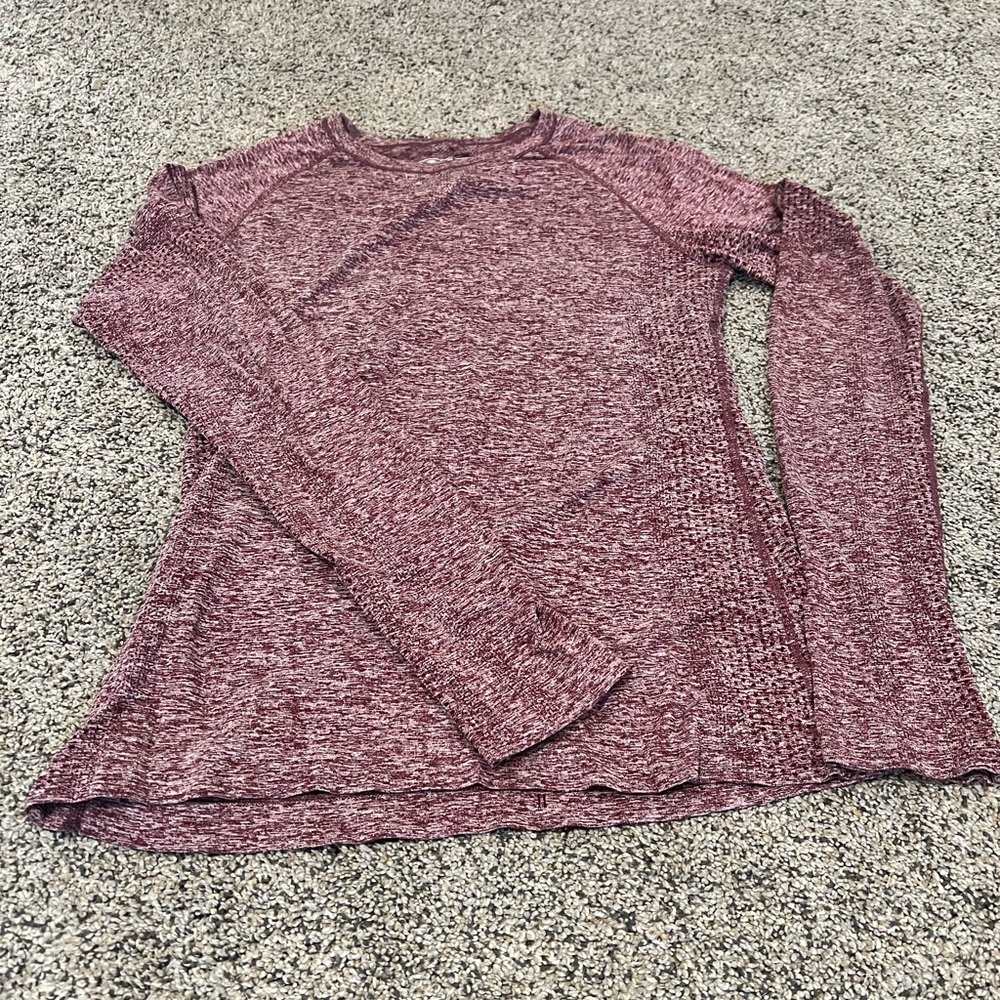 Figs Athletic Maroon Long Sleeve
